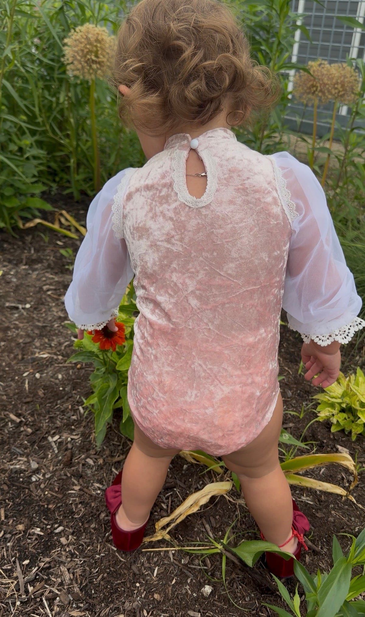 Ma Chérie Velvet Bodysuit & Bonnet