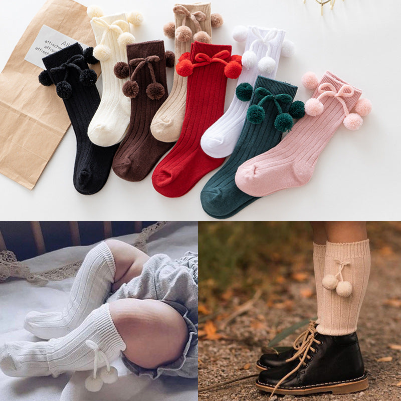 PomPom Bow Sock