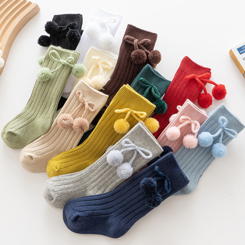 PomPom Bow Sock