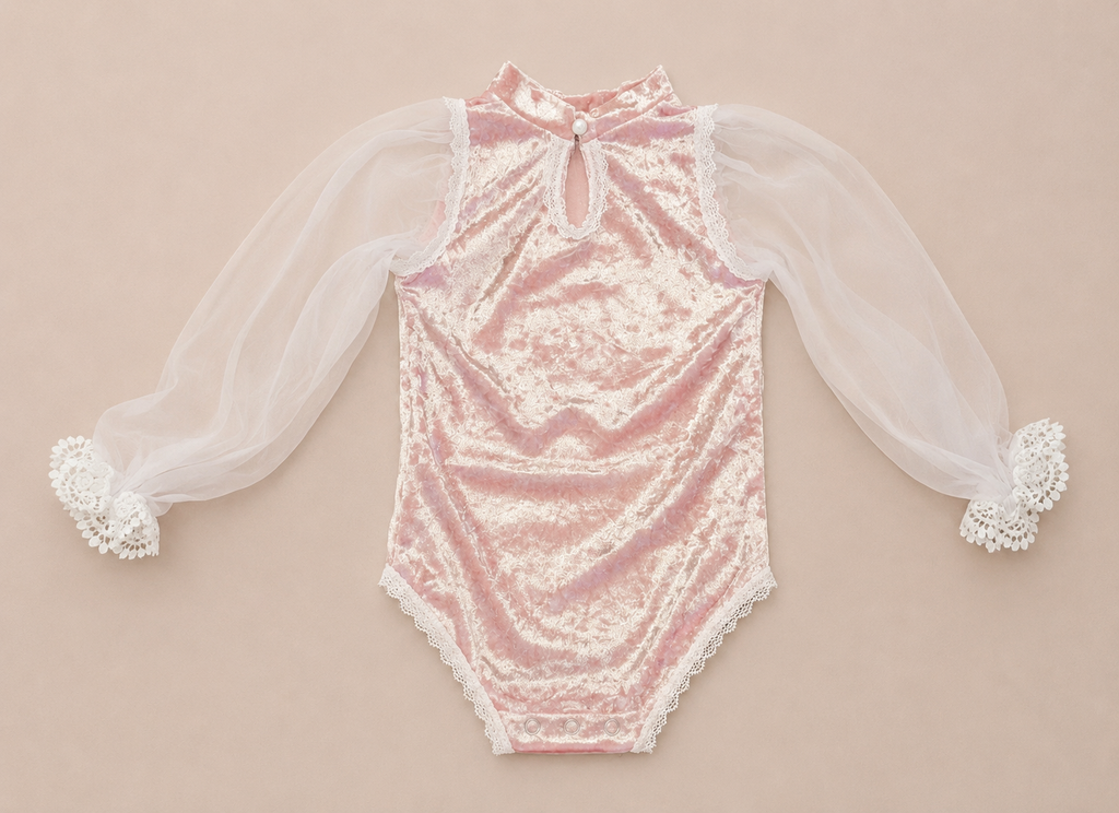 Ma Chérie Velvet Bodysuit & Bonnet