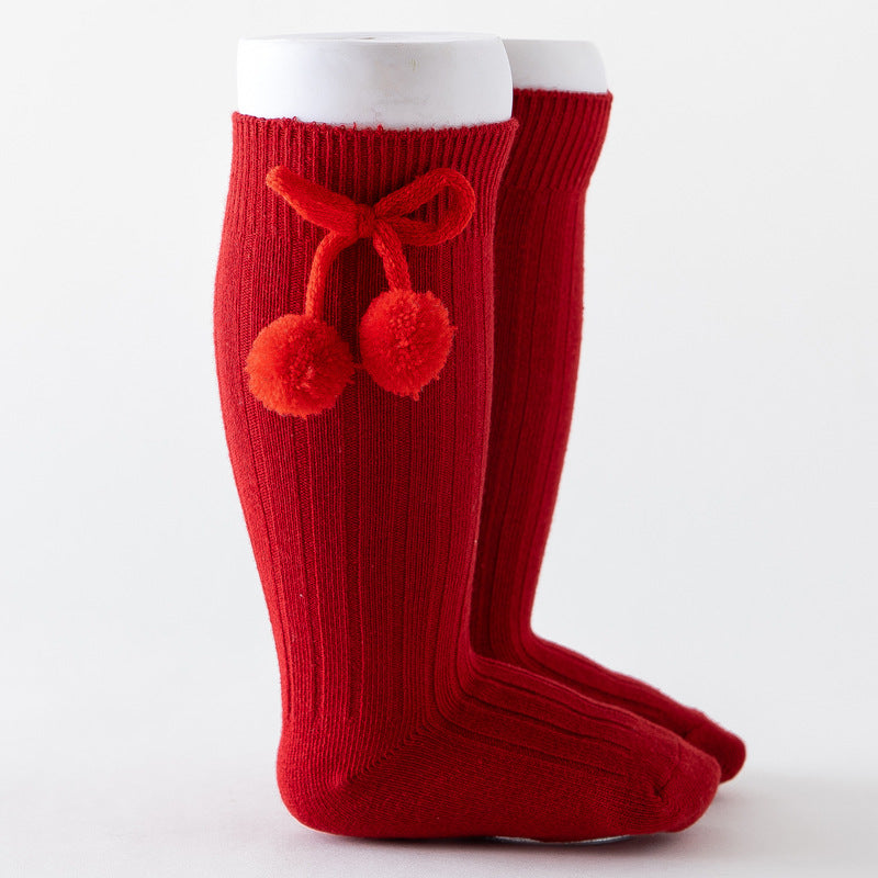 PomPom Bow Sock