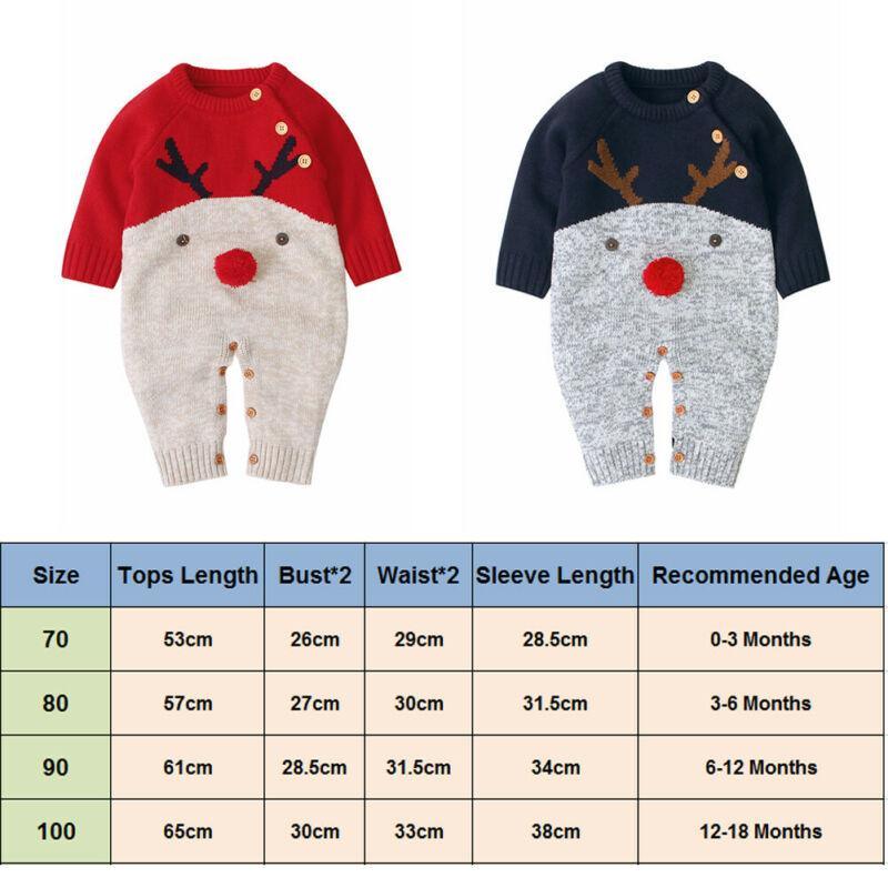 Reindeer Knitted Romper