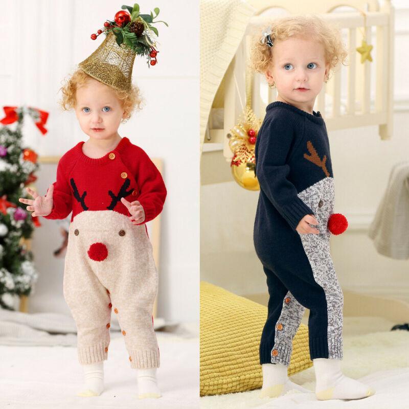 Reindeer Knitted Romper