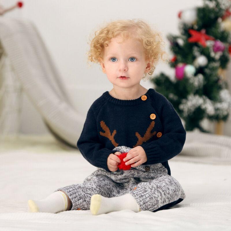 Reindeer Knitted Romper