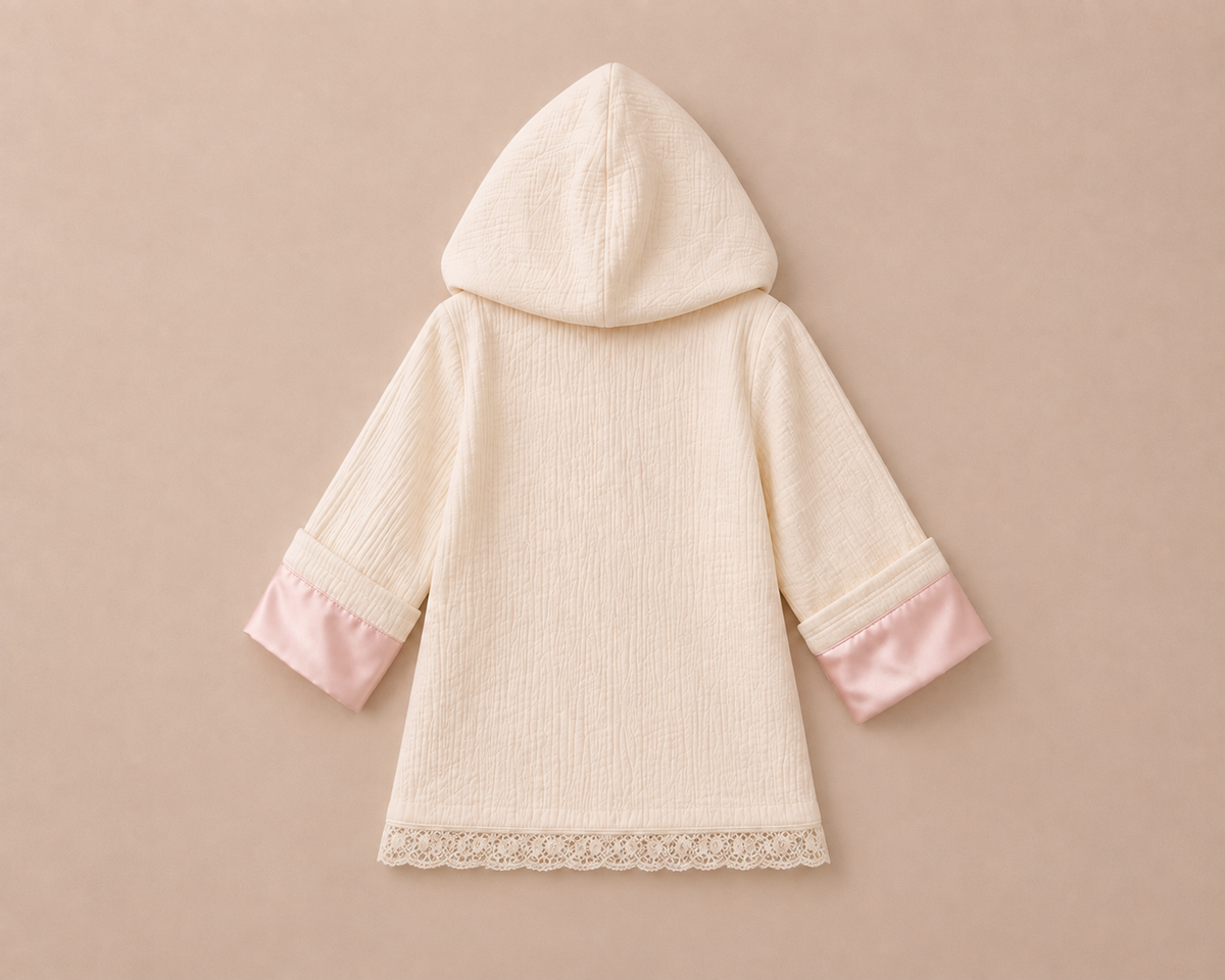 Le Petit Ranek robe with inside tie and outer waist belt