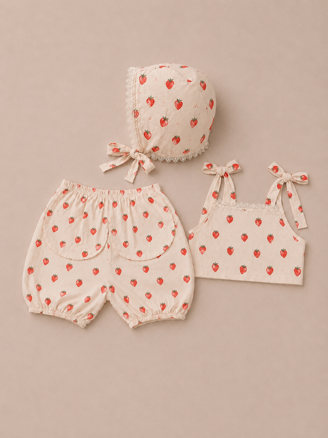 Fraise á Bisous 3-Piece Set